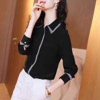 士长袖2020新款春秋装时尚POLO领上衣职业装