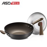 爱仕达（ASD）不粘锅 32CM无油烟不粘锅炒锅炒菜锅HW8332E 送锅铲