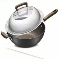 爱仕达油你控新不粘无油烟炒锅