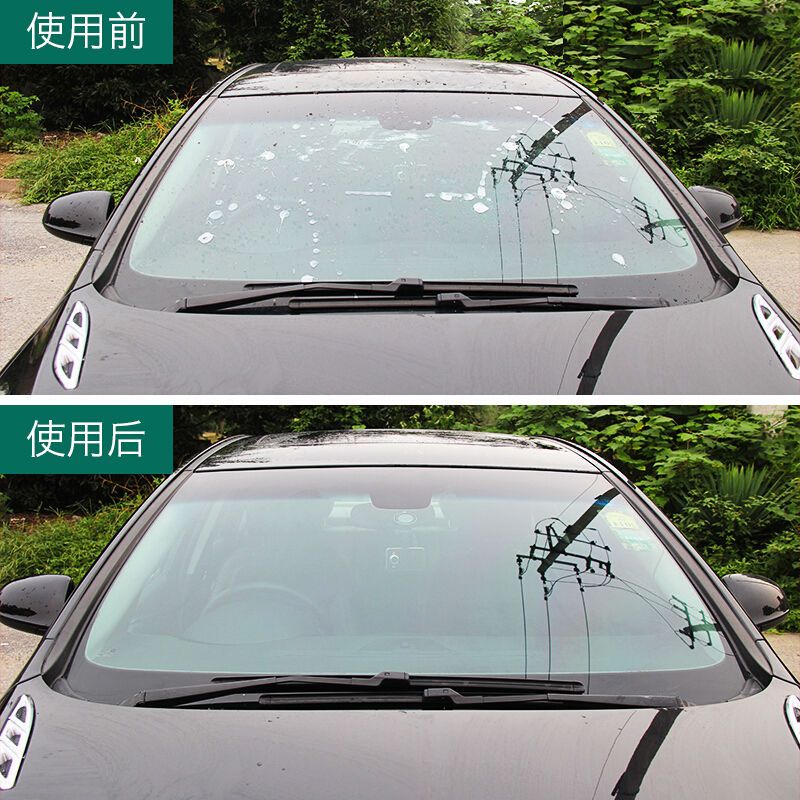 龟牌(Turtle Wax)硬壳玻璃清洁剂挡风玻璃清洁剂汽车用品玻璃液去油膜去污剂G-4038 500ml(原G-4
