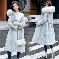 佚貌YIMAO 棉衣棉服女中长款大毛领韩版宽松棉袄2021年新款冬季外套袄子