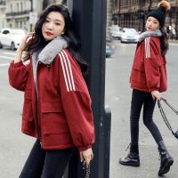 佚貌YIMAO 冬季加绒派克棉服女短款2021年新款冬装百搭小个子棉衣加厚ins外