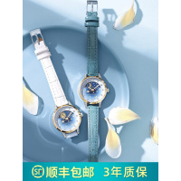 卡西官方欧洲风格卡凡诗 手表女ins风简约学生2019时尚法国小众日月星辰星空表防水