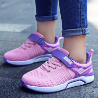 2019夏季潮流运动鞋女童休闲中大童儿童鞋魔术贴防滑透气