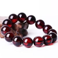 血珀手串琥珀蜜蜡男女款鸡油蜜蜡单圈蓝珀佛珠金珀手链情侣款 血珀单圈手链 珠子直径14mm