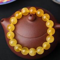 血珀手串琥珀蜜蜡男女款鸡油蜜蜡单圈蓝珀佛珠金珀手链情侣款 金绞蜜单圈手链 珠子直径10mm