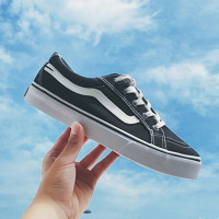 VANS范斯经典低帮黑白OS帆布鞋板鞋男鞋女鞋VN000D3HY28