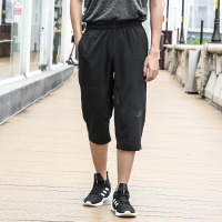 正品阿迪达斯男裤2019夏季新款运动裤耐磨跑步训练七分裤中长裤CV6971