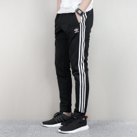 正品阿迪达斯三叶男裤2018运动裤收口小脚裤针织休闲长裤CW1275
