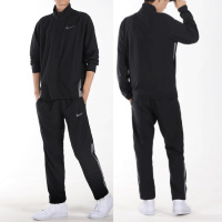 正品TZ 耐克男装新款休闲运动防风立领夹克外套直筒宽松梭织长裤