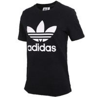 正品Adidas阿迪达斯三叶短袖女装2019夏季新款运动休闲T恤CV9888
