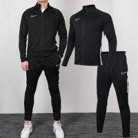 耐克男运动足球套装秋季新款立领夹克外套运动长裤休闲裤子AO0054