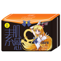 【8片】怡丽美少女战士系列卫生巾410mm夜用素肌感棉柔纤巧无添加姨妈巾立体护围