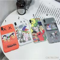 KAWS芝麻街苹果Xs MAX手机壳iPhone7/8plus潮牌卡通XR硅胶软套男6