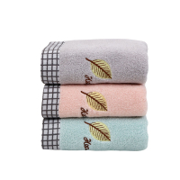百汇金叶子纯棉洗脸柔软舒适吸水加厚大毛巾一条装1654