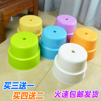 加厚塑料凳儿童凳成人矮凳小凳子圆凳宝宝可爱卡通脚凳板凳换鞋凳