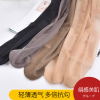 女夏季超薄连裤袜自然肉色性感隐形防勾丝大码加长打底袜
