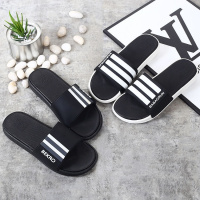 2019韩版拖鞋男夏季学生外穿三杠时尚一字拖室内外穿情侣防滑凉拖鞋男