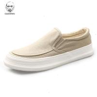 老人头2020新款春季男鞋帆布鞋低帮男士板鞋一脚蹬懒人鞋韩版潮休闲布鞋
