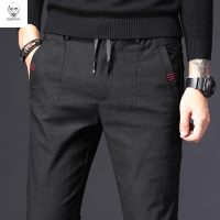 老人头男裤秋季2020新款潮裤子男装秋装春秋款男士休闲裤秋冬季中年爸爸