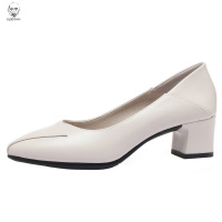 老人头妈妈鞋真皮软底舒适中年中老年春秋女鞋单鞋2020新款春季高跟皮鞋