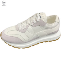 老人头2021男鞋年新款秋季真皮帆布透气小白鞋潮流休闲老爹鞋增高运动鞋