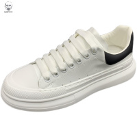 老人头2021男鞋新款秋季透气小白鞋潮流韩版厚底休闲皮鞋男士松糕底板鞋