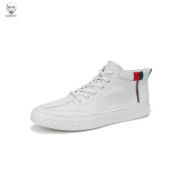 老人头2021男鞋秋季新款高帮真皮小白鞋男百搭透气运动休闲鞋ins潮高邦板鞋