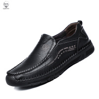 老人头2021真皮男鞋商务休闲鞋秋季单鞋中老年爸爸鞋牛皮软底男鞋透气皮鞋男