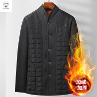 老人头2021中老年人棉衣男装加绒加厚棉袄老人棉服爷爷爸爸装冬季保暖衣外套