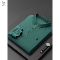 老人头2021polo衫男长袖T恤春秋年新款秋季中老年爸爸男装保罗男士体恤