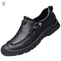 老人头2021皮鞋男新款秋季真皮软底男鞋男士商务休闲鞋软底透气百搭鞋子