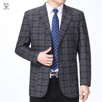 老人头2021特价中老年春秋薄款西服休闲西装外套男士中年爸爸装单西上衣单件