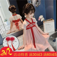 女童连衣裙夏装2019新款儿童裙子潮夏季中长款超仙中国风汉服洋气