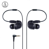 铁三角(Audio-technica) ATH-IM50 双动圈入耳式手机耳机 黑色 运动跑步