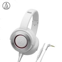 铁三角(audio-technica) ATH-WS550iS 便携式重低音头戴耳机 立体声 手机耳麦 白色
