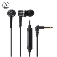 铁三角(audio-technica) ATH-CKR30IS 线控带麦入耳式手机耳机 线控通话 运动耳麦 黑色