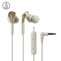 铁三角(audio-technica) ATH-CKS550XIS 重低音 手机通话 入耳式耳机[带麦克风] 香槟金