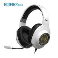 EDIFIER/漫步者 HECATE G2战队版 USB7.1声道 游戏电竞耳麦头戴式电脑耳机线控 白色