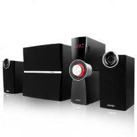 EDIFIER/漫步者 C2X 外置功放 木质电脑音箱低音炮 2.1声道多媒体有源音响 黑色
