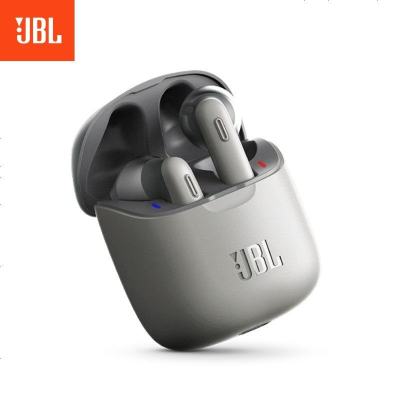 JBL TUNE220TWS 手机无线音乐耳机 双耳立体声 半入耳通话降噪 苹果安卓手机通用 T220TWS 灰色