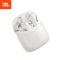 JBL TUNE220TWS 手机无线音乐耳机 双耳立体声 半入耳通话降噪 苹果安卓手机通用 T220TWS 白色