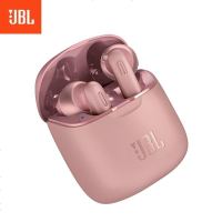 JBL TUNE220TWS 手机无线音乐耳机 双耳立体声 半入耳通话降噪 苹果安卓手机通用 T220TWS 粉色