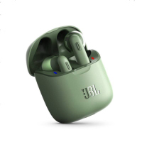 JBL TUNE220TWS 手机无线音乐耳机 双耳立体声 半入耳通话降噪 苹果安卓手机通用 T220TWS 绿色