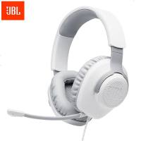 JBL QUANTUM100 头戴式游戏耳机电竞耳麦 有线电脑耳机带麦克风话筒 绝地求生吃鸡耳麦Q100白色