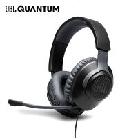 JBL QUANTUM100 头戴式游戏耳机电竞耳麦 有线电脑耳机带麦克风话筒 绝地求生吃鸡耳麦Q100黑色