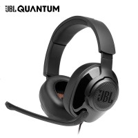 JBL QUANTUM200 头戴式游戏耳机 电竞耳机有线 电脑耳麦带麦克风话筒绝地求生吃鸡耳机Q200黑色