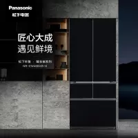 松下460升 58CM超薄全嵌零嵌 一级能效风冷无霜多门冰箱纳诺怡X自动制冰双循 NR-EW46BXB-K 闪耀黑