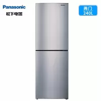 松下240升家用双门冰箱 风冷无霜 节能低噪 银离子净味除菌电冰箱 定频 NR-EB24WSP-S