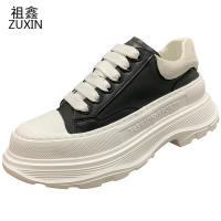 祖鑫2021秋季新款男鞋潮流韩版百搭厚底小白鞋男增高休闲板鞋精神小伙